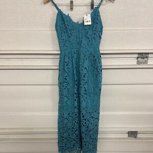 ASTR Teal Lace dress